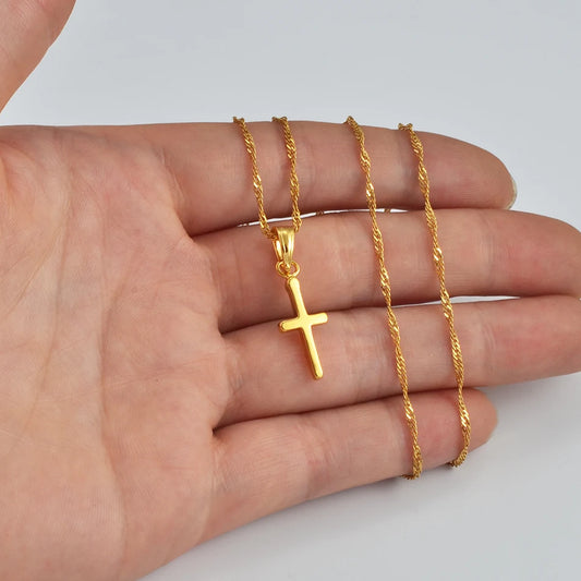 ✝️ Cross Necklace — Por tu fe, aún sigues de pie