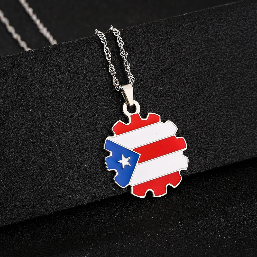 Collar Mapa Puerto Rico — Llevo Mi Isla Conmigo
