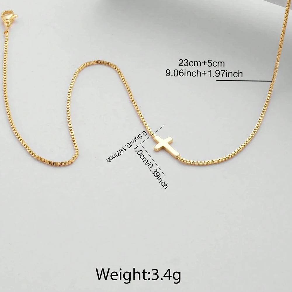 ✝️ Mini Cross Necklace — Fe que se lleva contigo