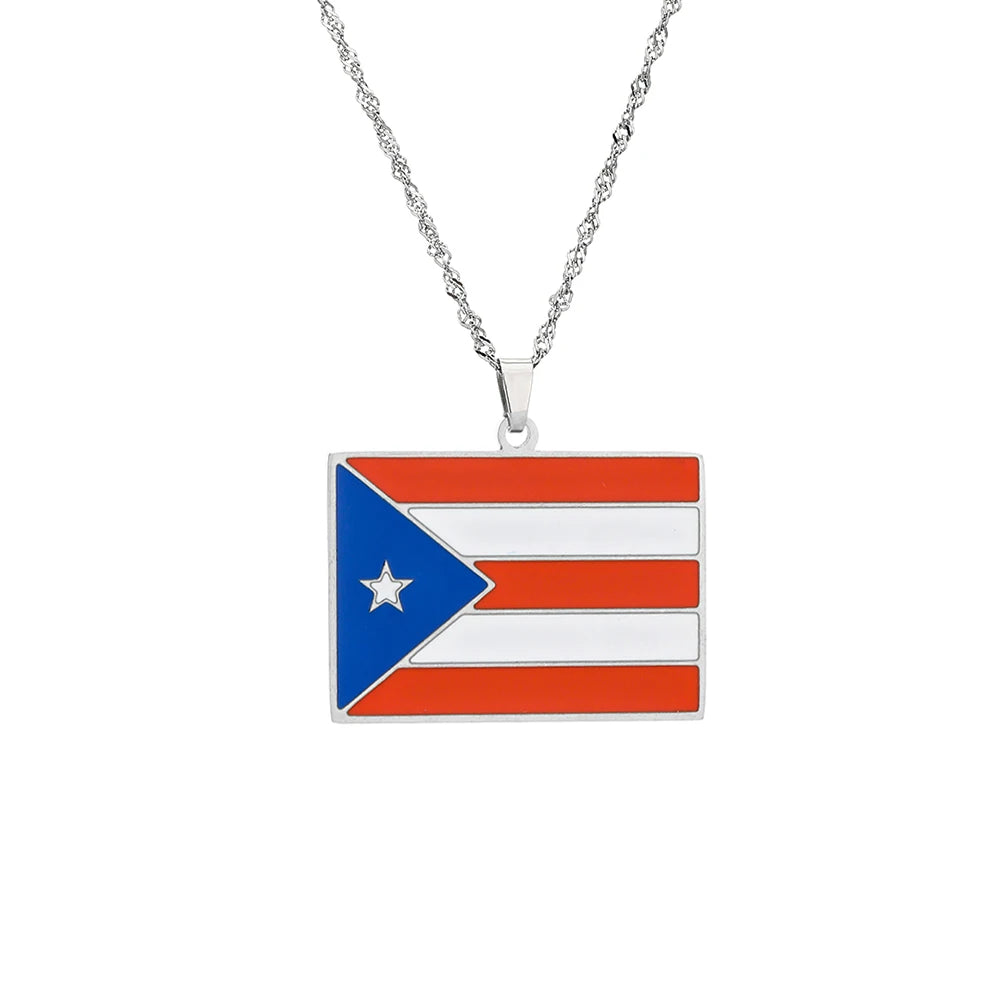Collar Mapa Puerto Rico — Llevo Mi Isla Conmigo