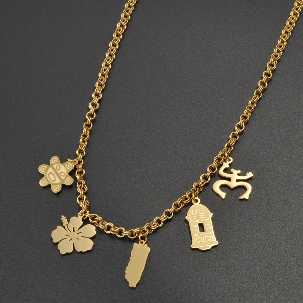 🇵🇷 Puerto Rican Heritage Necklace (SAVE 30%)
