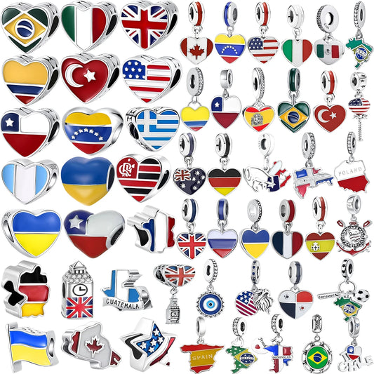 🌎 Flag Charm - Build Your Story