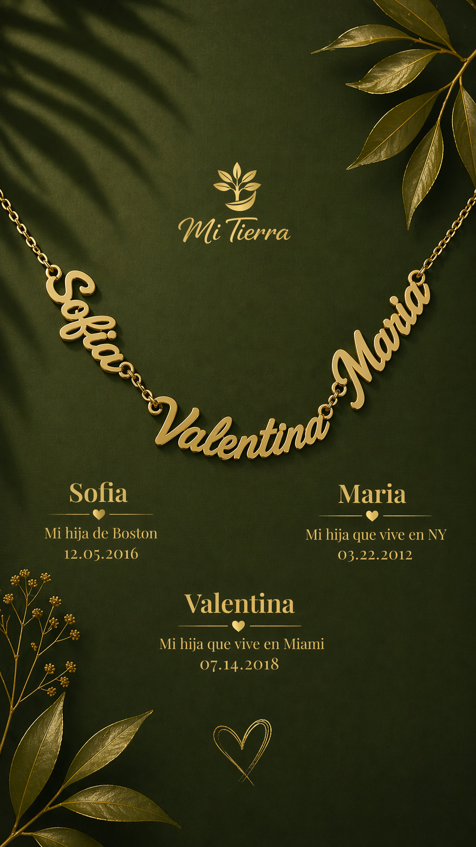 Collar de Nombres — Para las Mujeres que lo Son Todo